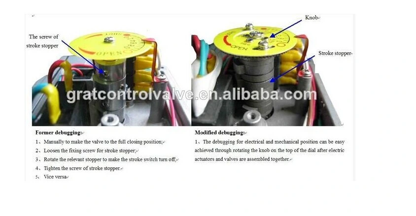 Elektrische roestvrijstalen kogelklep actuator vlinderklep actuator elektronisch type 0