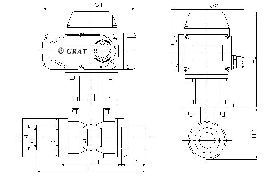 Doppelverbindingsdraadverbinding chemisch bestand PVC tweeweg elektrisch kogelklep met actuator 1