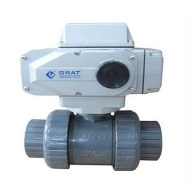 IP67 UPVC kogelklep V-type Elektrisch aangedreven kogelklep DIN-norm