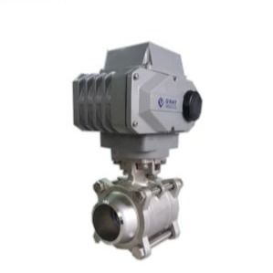 ISO 5211 High Pad Electrical Actuated Ball Valve draadverbinding van roestvrij staal