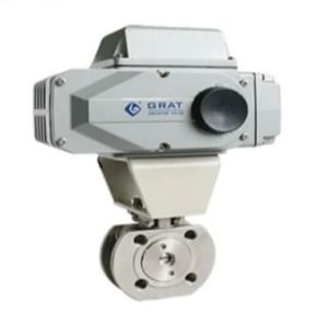 Hoogtemperatuur PTFE afgesloten proportioneel elektrisch kogelventiel met V-notch