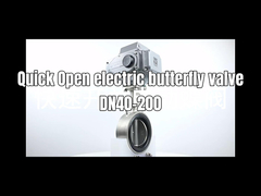 Snel open elektrische vlinderklep