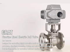 Fluor-gevoerde elektrisch bediende kogelventilflensverbinding corrosiebestendig