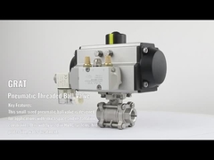 Metalen afdichting met V-notch pneumatische kogelklep van roestvrij staal hoge druk