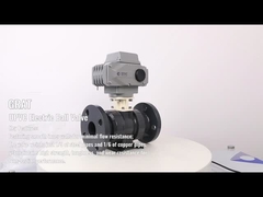 Plastic UPVC Electric Ball Valve Thread Connection voor waterzuur en corrosieve vloeistof