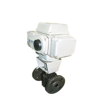 Dn100 Pn16 WCB Flanke Elektrische explosiebestendige actuator van roestvrij staal Exd II Bt4