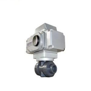 Plastic elektrisch waterbalklep met gemotoriseerde actuator voor irrigatiesysteem