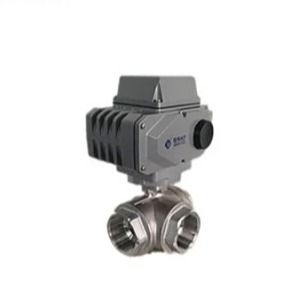 3 Way Multi Control roestvrijstalen kogelklep met elektrische gemotoriseerde actuator